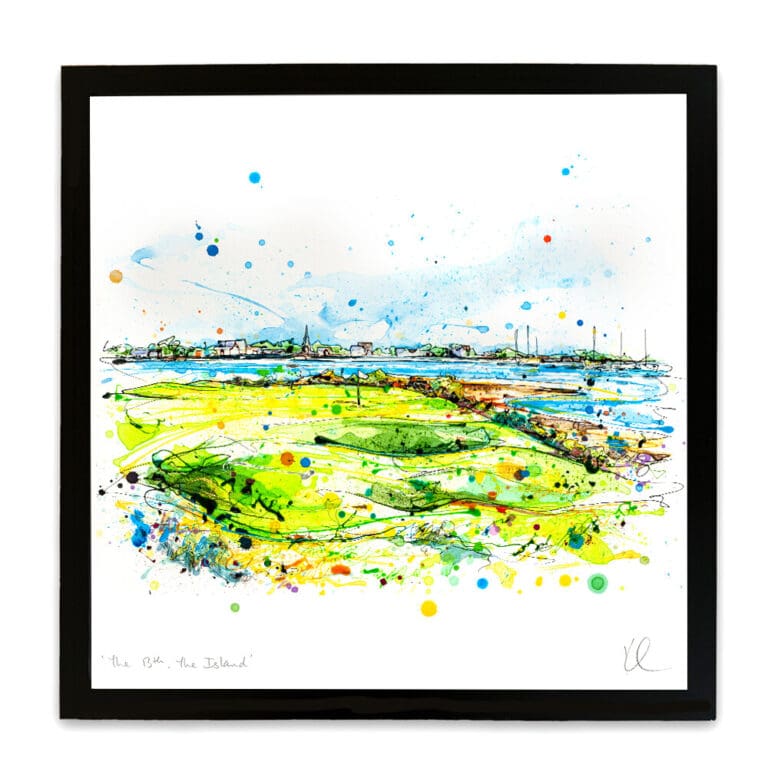 The 13th, The Island - Golf Print - Image 8