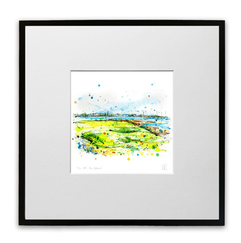 The 13th, The Island - Golf Print - Image 9