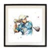 Large mounted and framed Master Swing