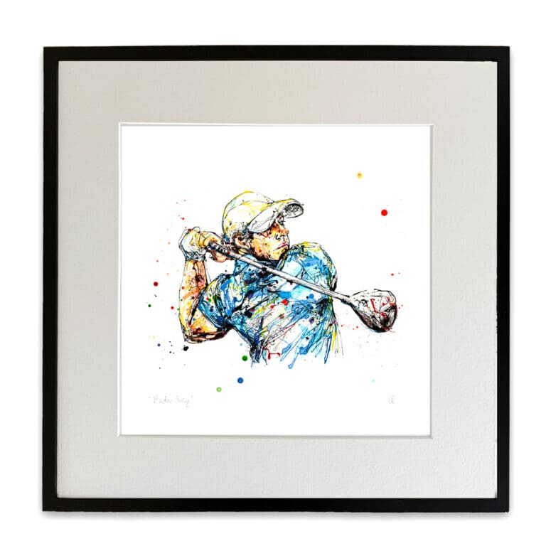 Medium mounted and framed Master Swing