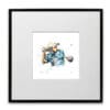 Small mounted and framed Master Swing