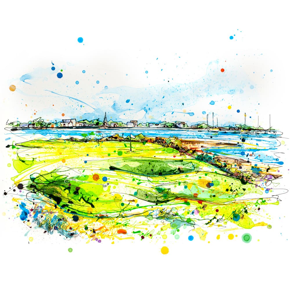 the island golf print