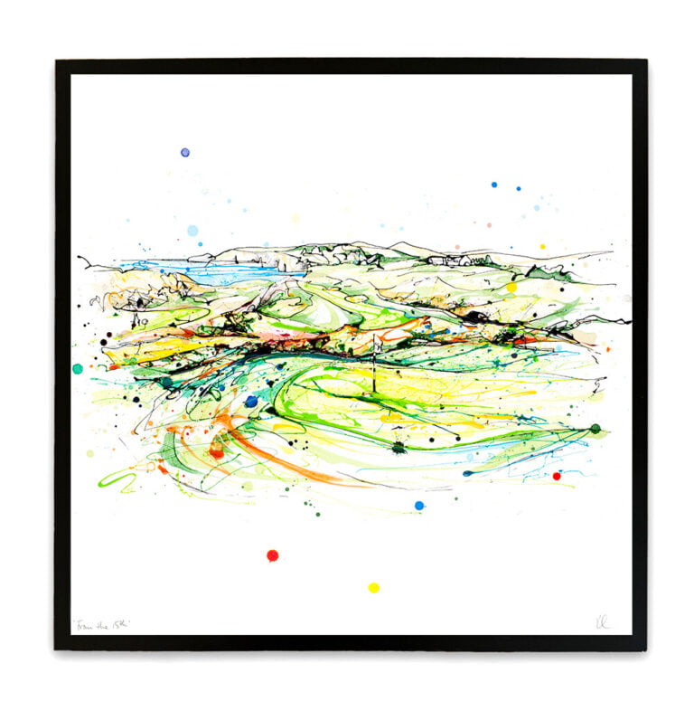 From the 15th - Royal Portrush - Golf Print - Image 2