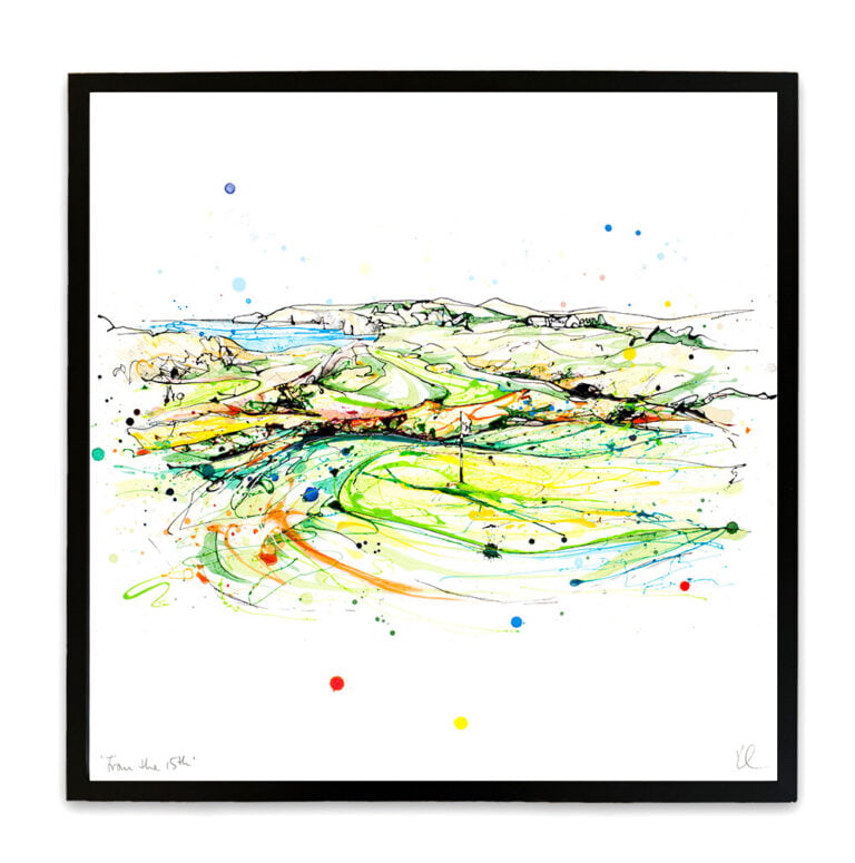 From the 15th - Royal Portrush - Golf Print - Image 5