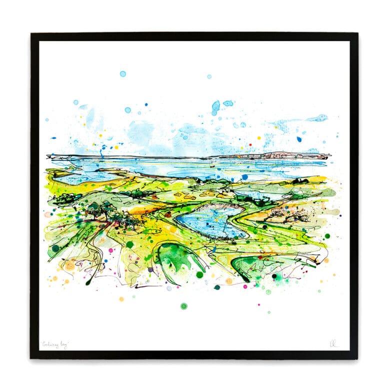 galway bay large framed print