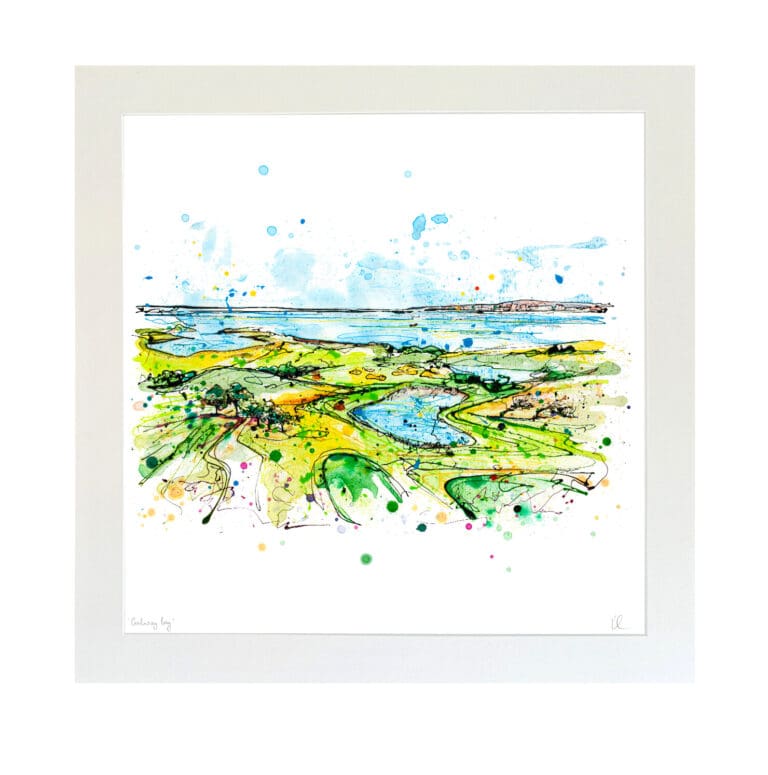 galway bay large mounted print