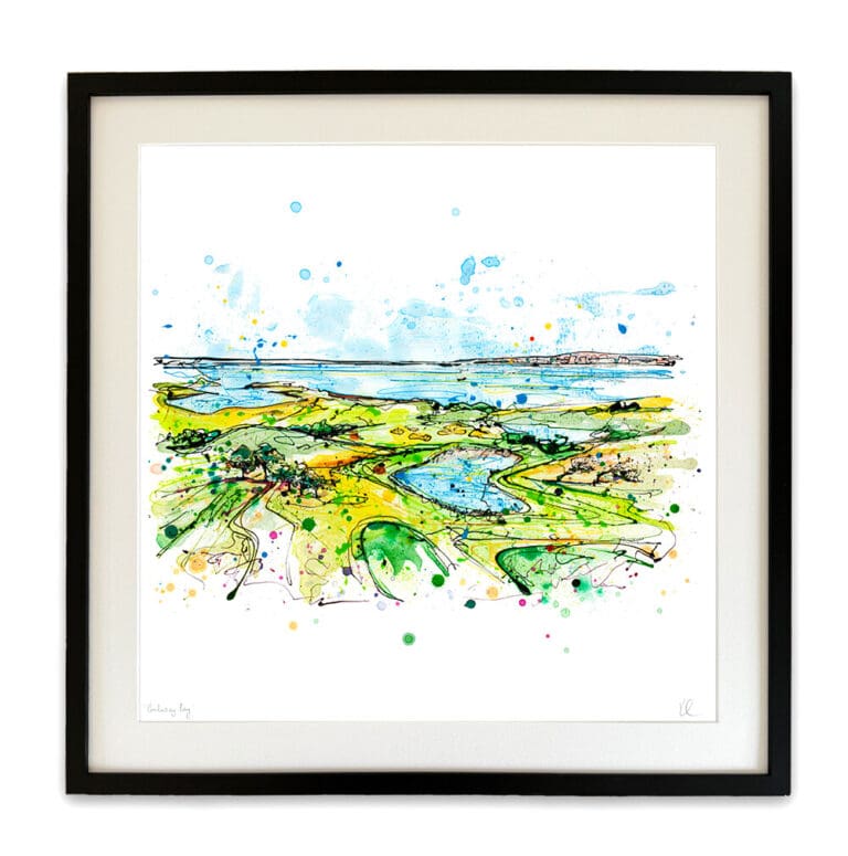 galway bay large mounted and framed print