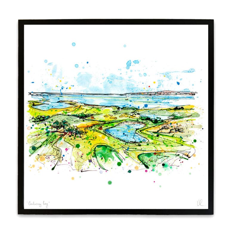 galway bay medium framed print