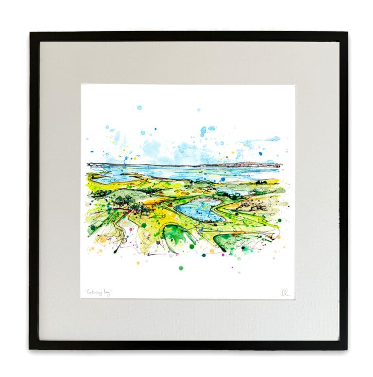 glaway bay medium mounted and framed