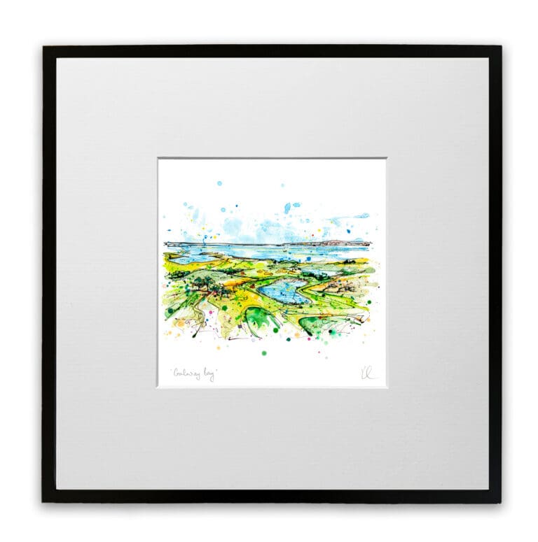 glaway bay small mounted and framed print