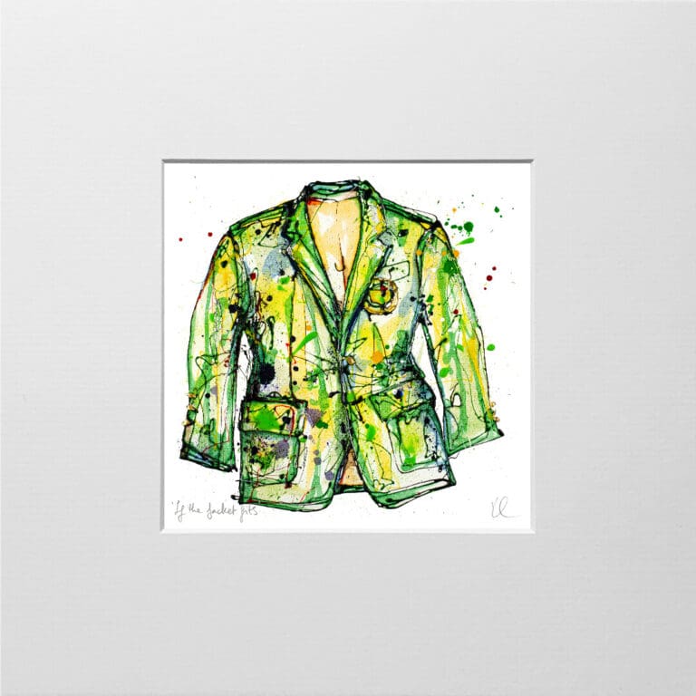 if the jacket fits small mounted print