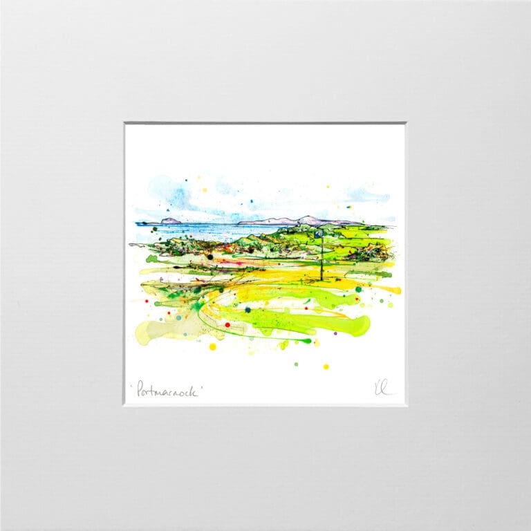 portmarnock small mounted print