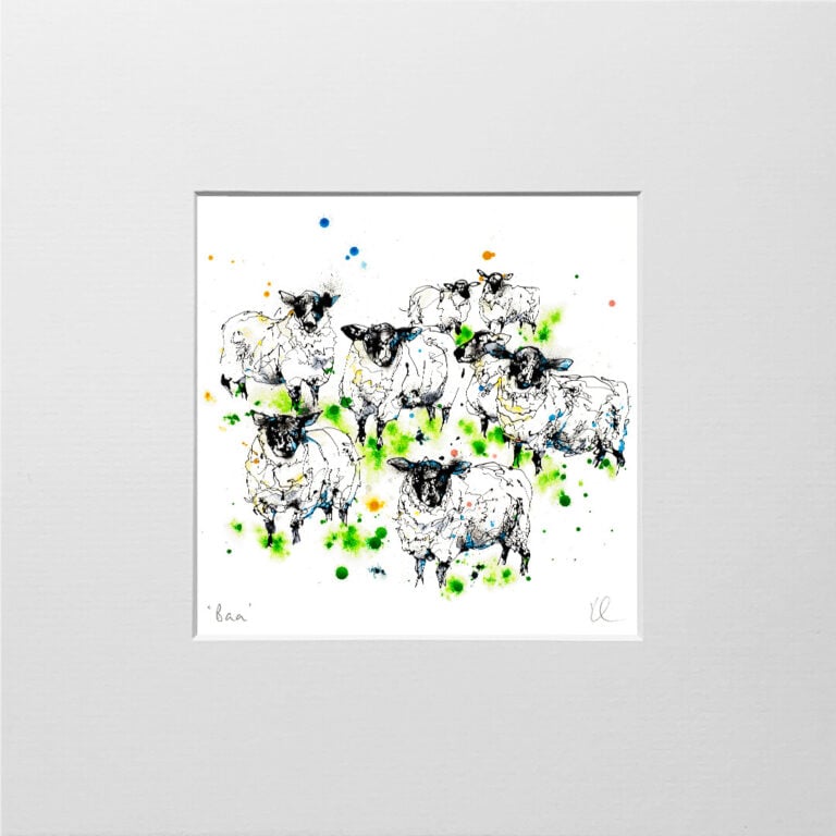 Baa - Flock of Sheep Print with Size and Presentation Options - Image 11