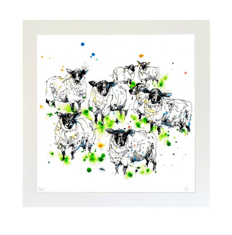 Baa - Flock of Sheep Print with Size and Presentation Options - Image 6
