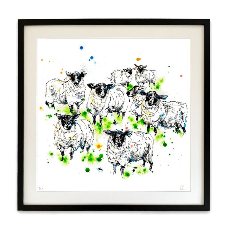 Baa - Flock of Sheep Print with Size and Presentation Options