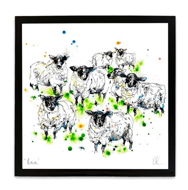 Baa - Flock of Sheep Print with Size and Presentation Options - Image 10