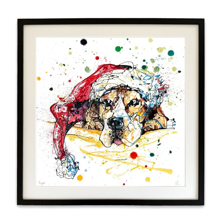 Bright - Christmas Dog Print
