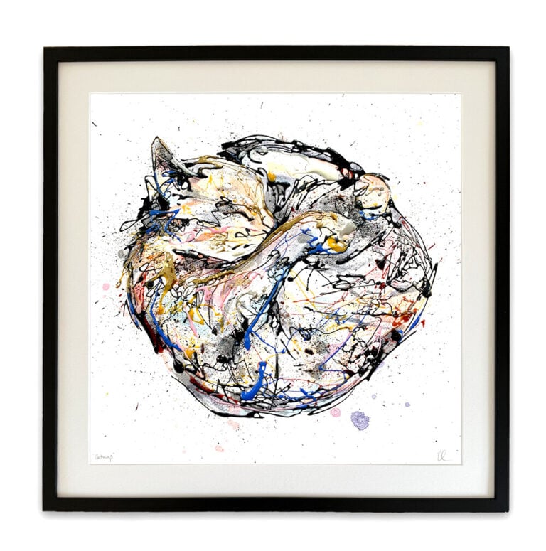Catnap - Sleepy Cat Print