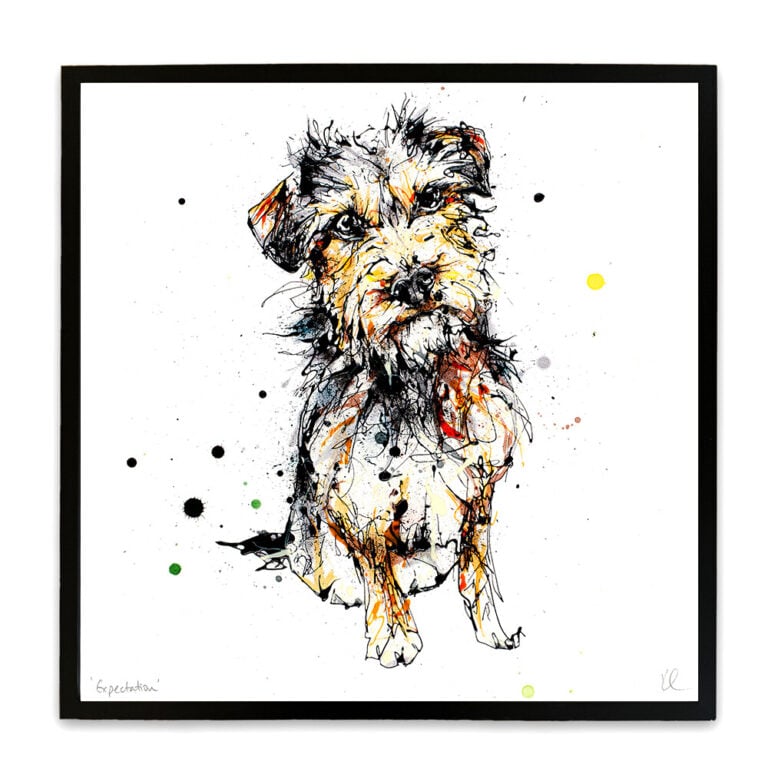 Expectation - Border Terrier Dog Print - Image 5