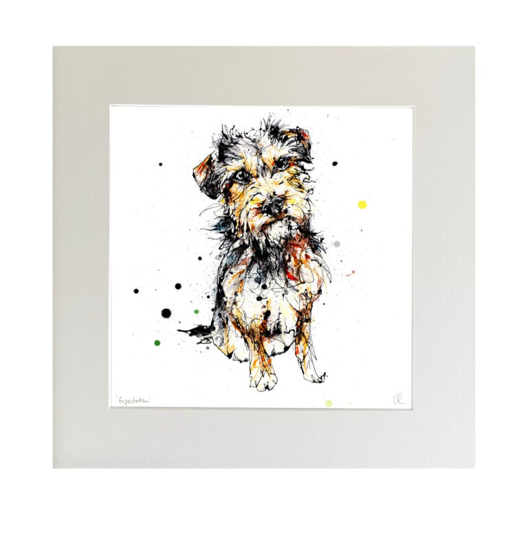 Expectation - Border Terrier Dog Print - Image 6