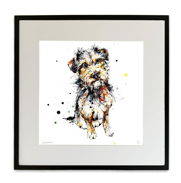 Expectation - Border Terrier Dog Print - Image 4