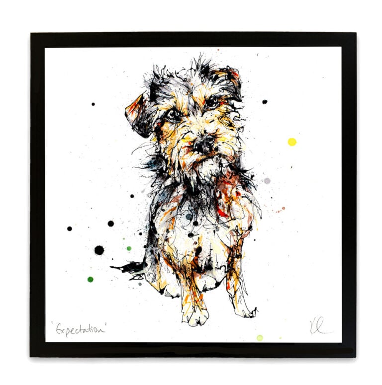 Expectation - Border Terrier Dog Print - Image 9