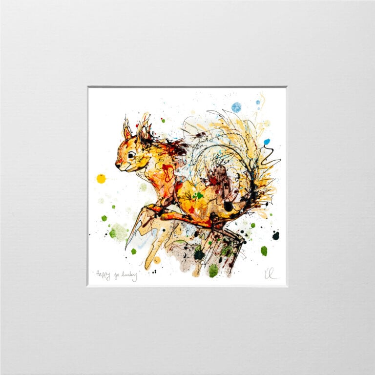 Happy Go Lucky - Red Squirrel Print - Image 9