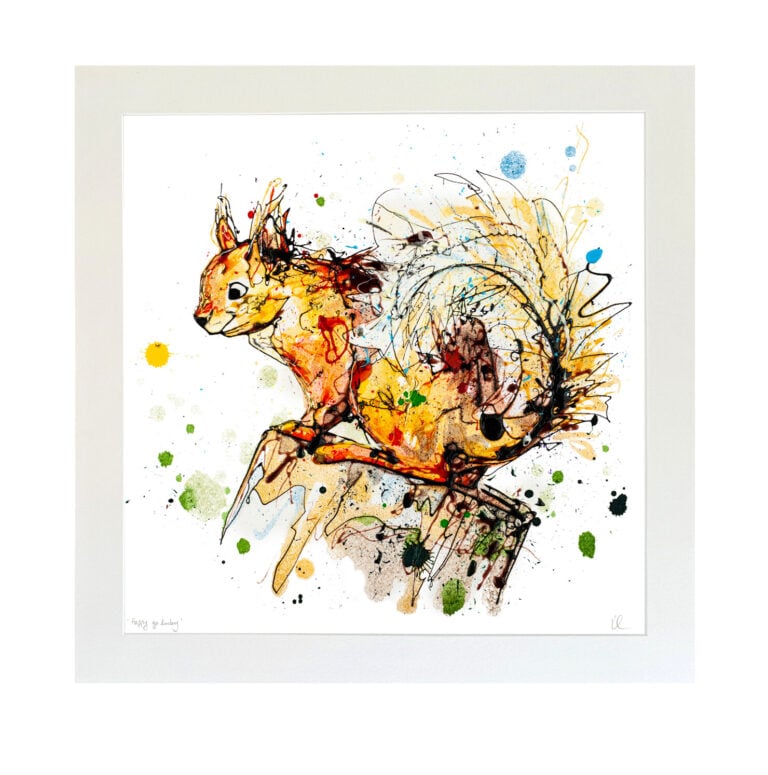 Happy Go Lucky - Red Squirrel Print - Image 3