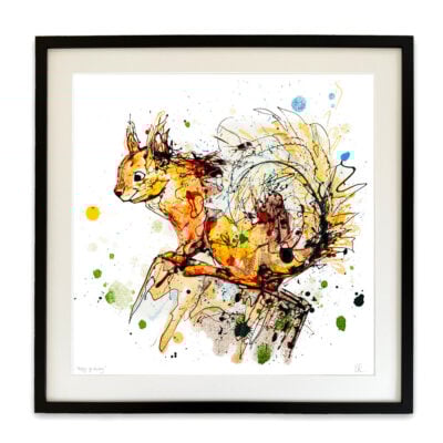 Happy Go Lucky - Red Squirrel Print