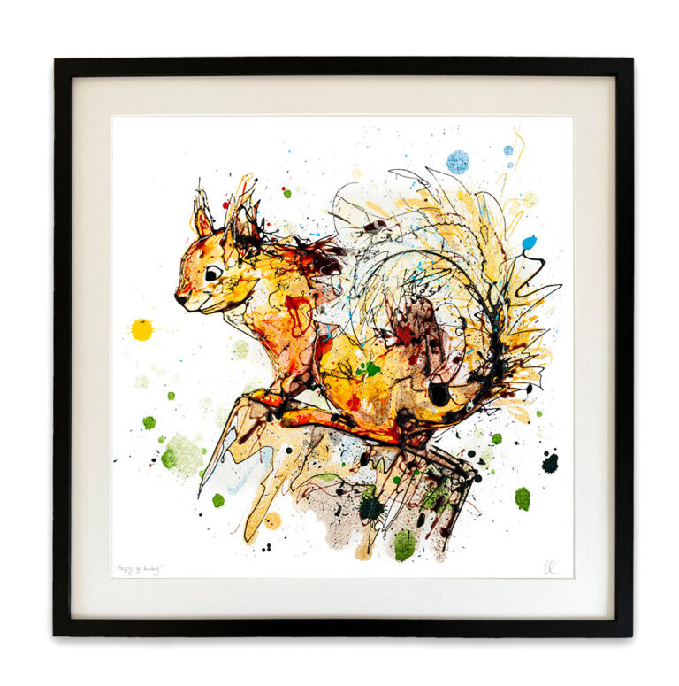 Happy Go Lucky - Red Squirrel Print