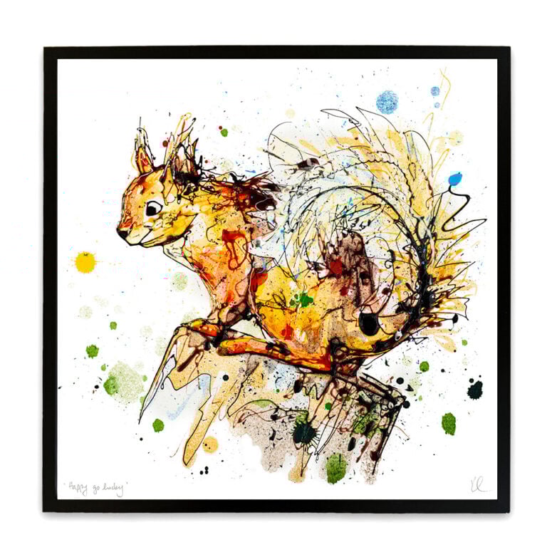 Happy Go Lucky - Red Squirrel Print - Image 5