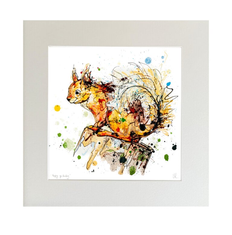 Happy Go Lucky - Red Squirrel Print - Image 6