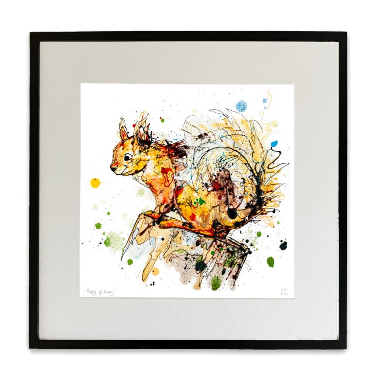 Happy Go Lucky - Red Squirrel Print - Image 4