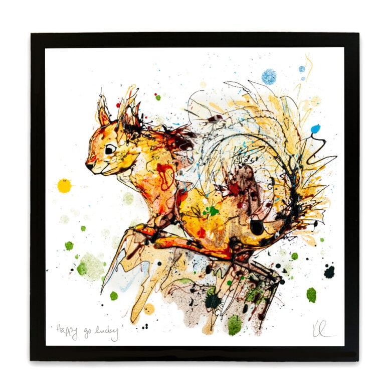 Happy Go Lucky - Red Squirrel Print - Image 8