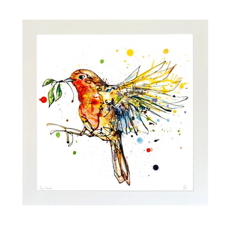 I'm Home - Robin in Flight Print - Image 3