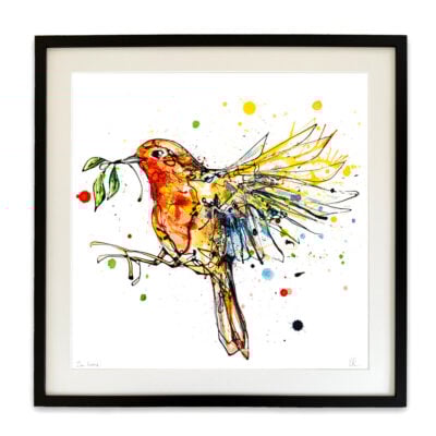 I'm Home - Robin in Flight Print