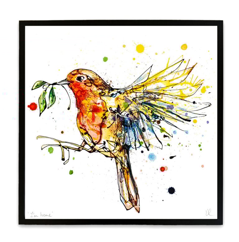 I'm Home - Robin in Flight Print - Image 5