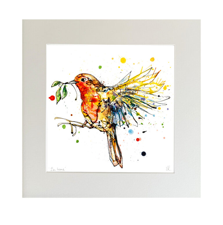 I'm Home - Robin in Flight Print - Image 6