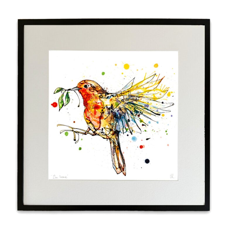 I'm Home - Robin in Flight Print - Image 4