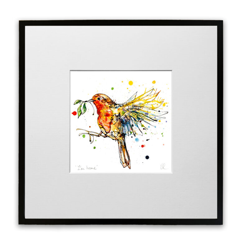 I'm Home - Robin in Flight Print - Image 7