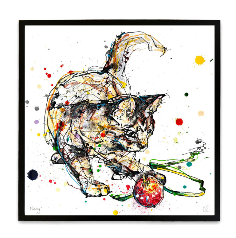 Merry - Christmas Cat Print - Image 5