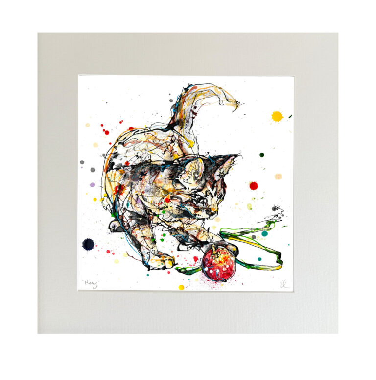 Merry - Christmas Cat Print - Image 6