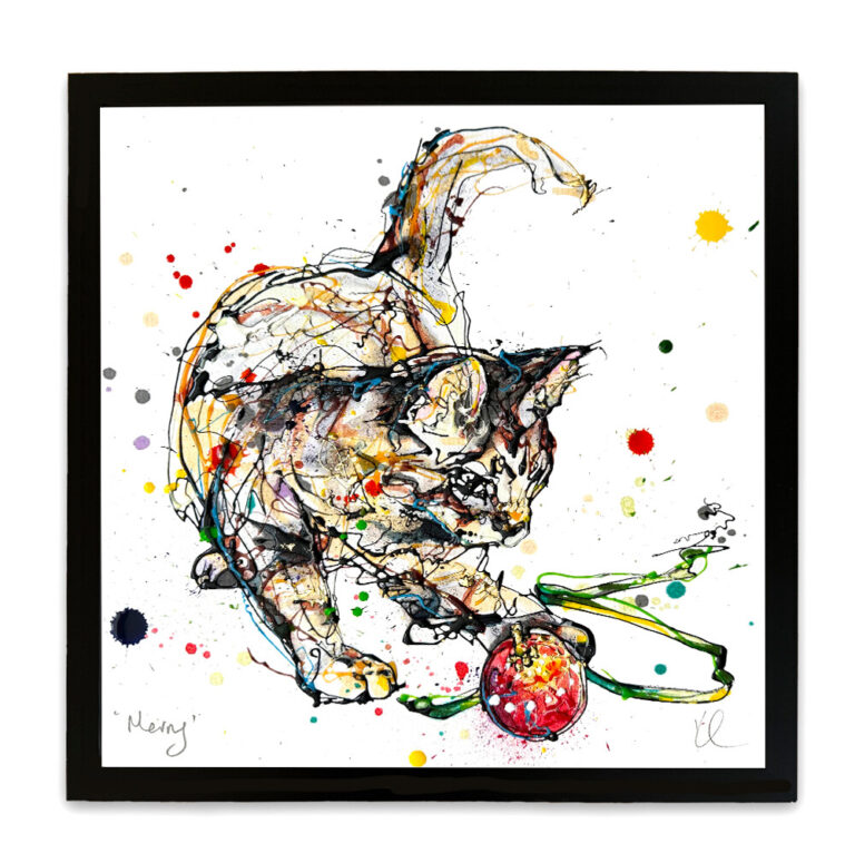 Merry - Christmas Cat Print - Image 8