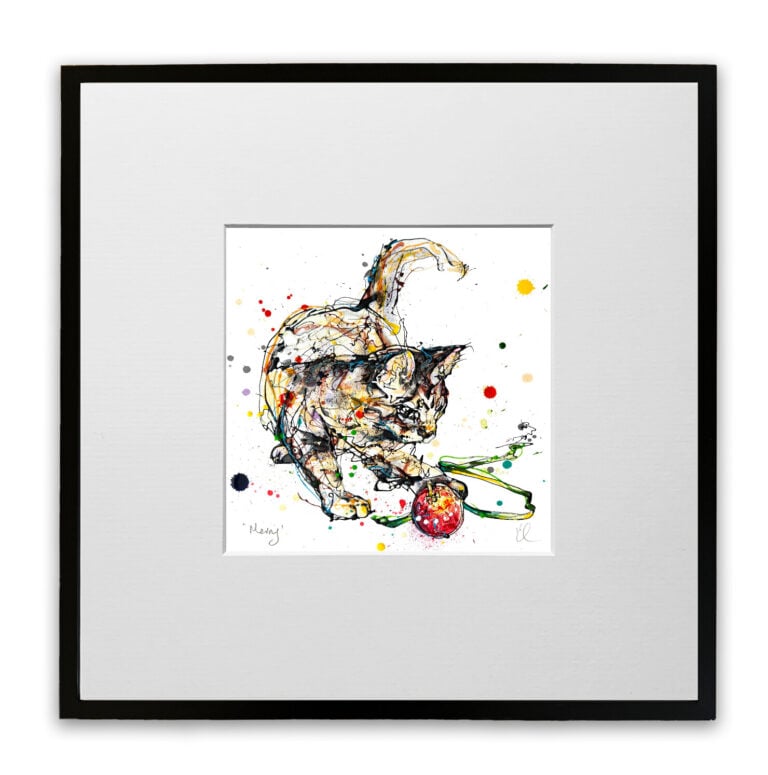 Merry - Christmas Cat Print - Image 7