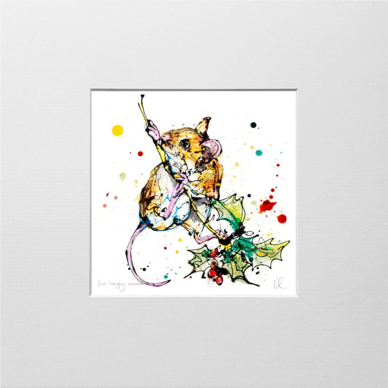 Just Hanging Around - Harvest Mouse Print - Image 9