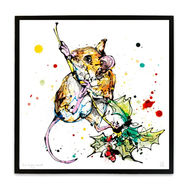 Just Hanging Around - Harvest Mouse Print - Image 5