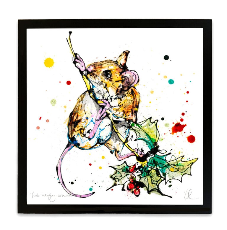 Just Hanging Around - Harvest Mouse Print - Image 8