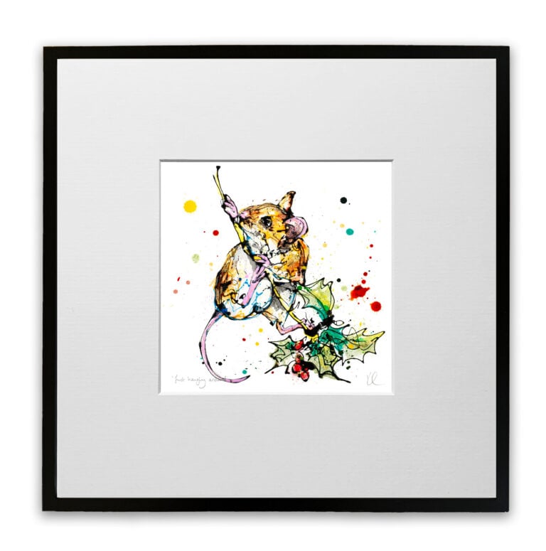 Just Hanging Around - Harvest Mouse Print - Image 7