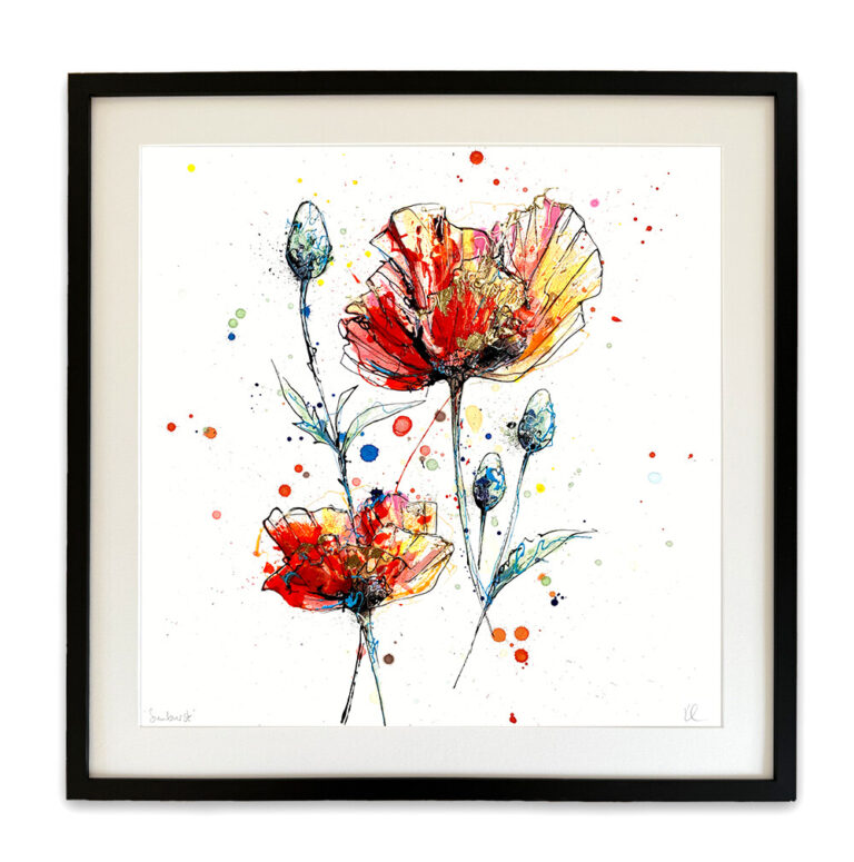 Sunburst - Poppy Flower Print