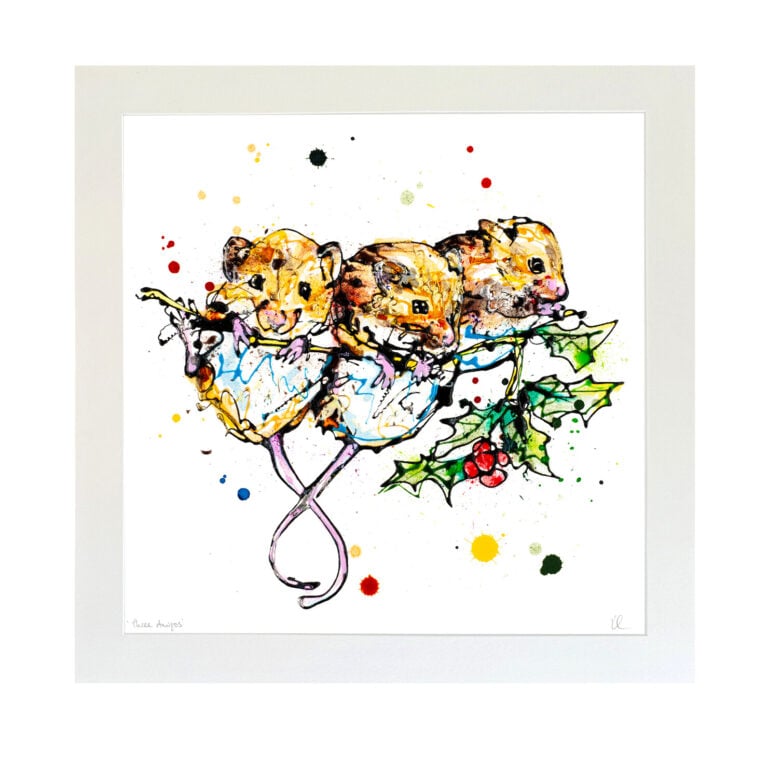 Three Amigos - Harvest Mice Print - Image 3